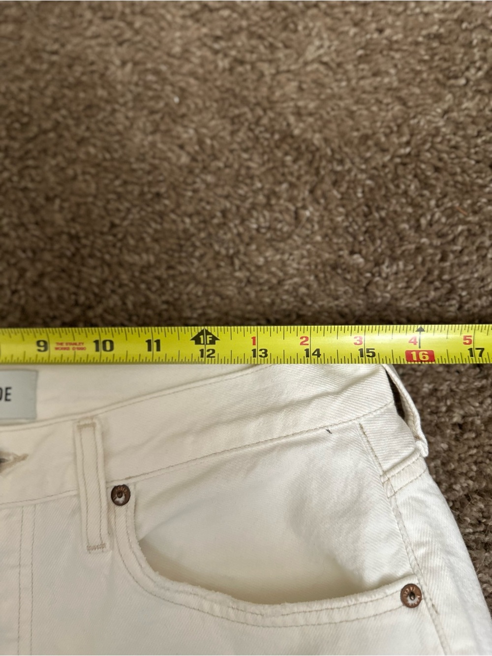 AGOLDE Parker Long High-Rise Denim Shorts - Picture 5 of 5